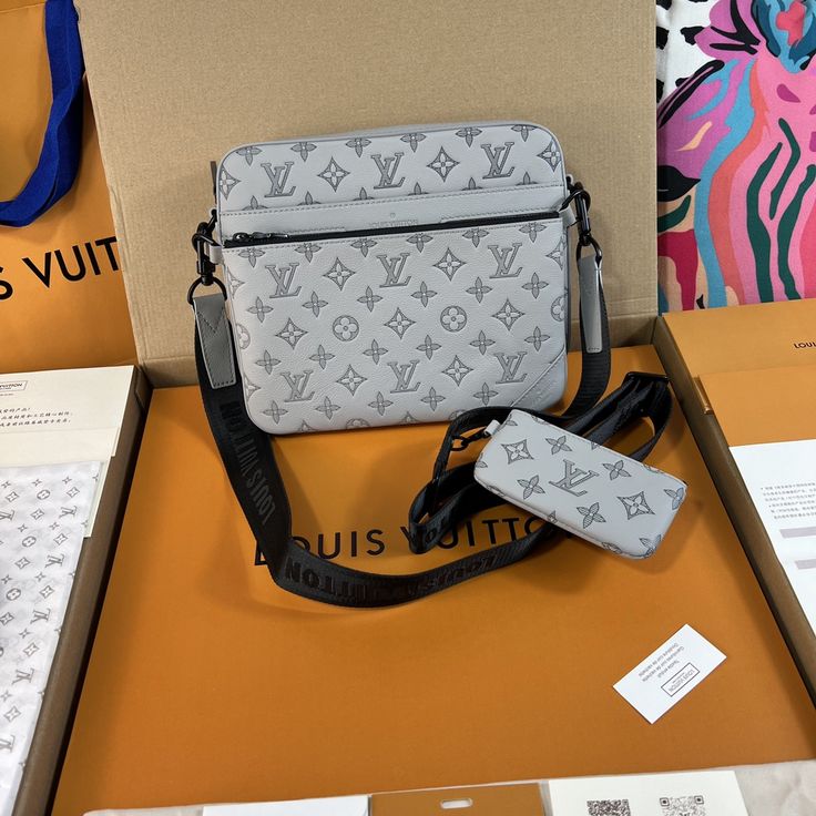Blue Louis Vuitton bag